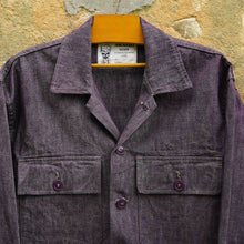 Load image into Gallery viewer, Chemise CISO Utility - Chambray burgundy heavy weight