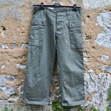 Load image into Gallery viewer, Pantalon P47 - combat pants - poches cargo - HBT olive green 11 Oz