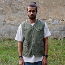 Load image into Gallery viewer, Gilet de chasse - HBT olive green