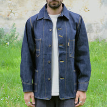 Load image into Gallery viewer, Veste de travail en denim japonais