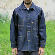 Load image into Gallery viewer, Veste de travail en denim japonais