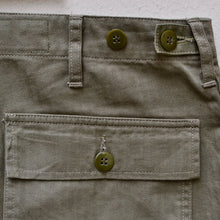 Load image into Gallery viewer, Short P47 - utility pants - HBT olive green 11 Oz