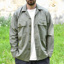 Load image into Gallery viewer, Chemise CISO Tropical Poplin – Olive Green Utlity pockets