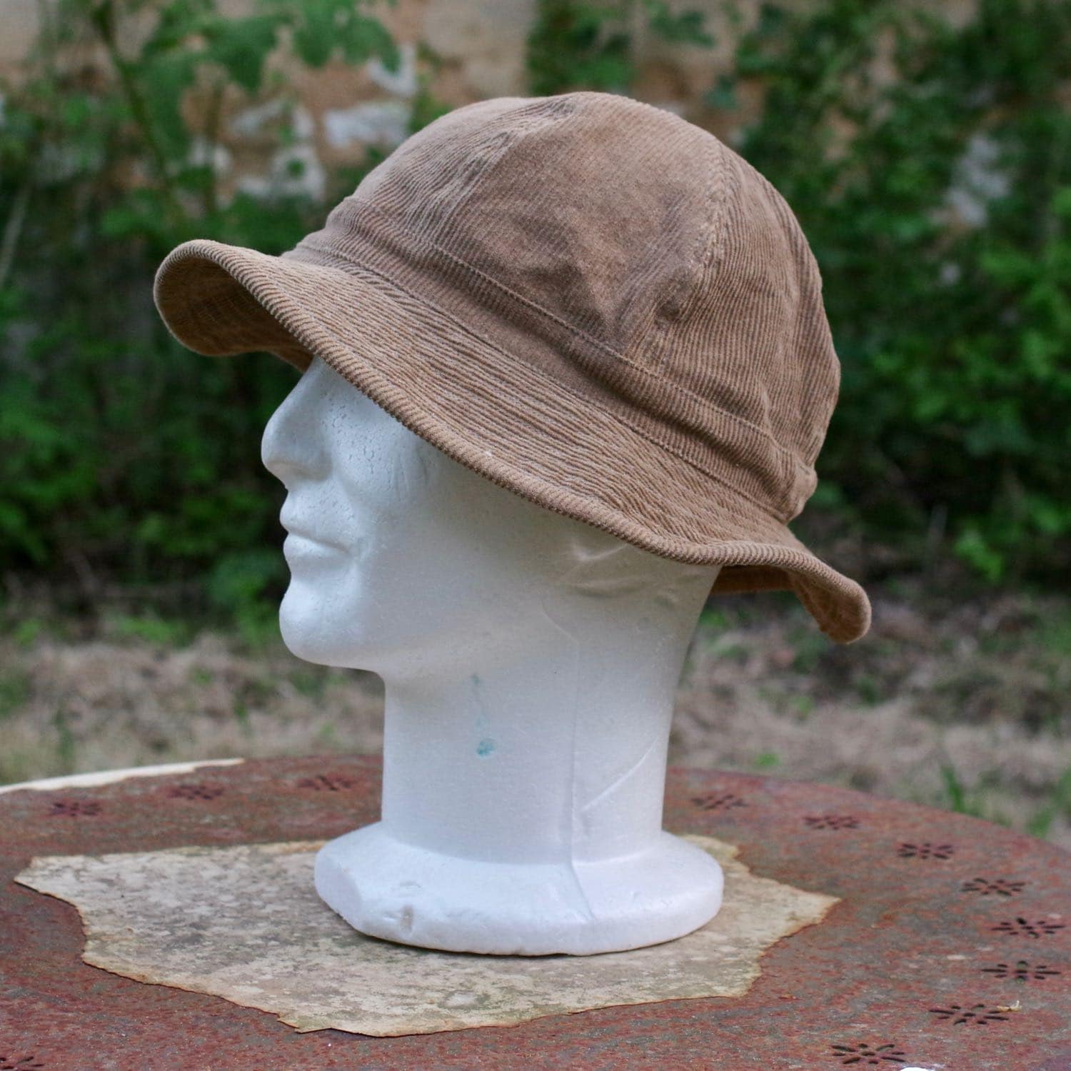 Corduroy Bucket Hat - Daisy Daisy Face Corduroy Hat – Wokeface main image 2
