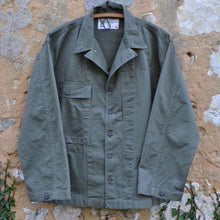 Load image into Gallery viewer, Chemise P43 HBT - Olive Green - Map pocket