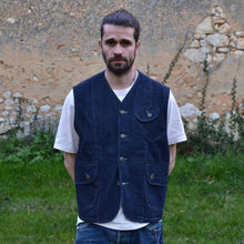 Load image into Gallery viewer, Gilet de chasse - Denim one wash