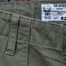 Load image into Gallery viewer, Pantalon P47 - utility pants - HBT olive green 11 Oz