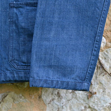 Load image into Gallery viewer, Veste US Navy shawl collar 1930 Light blue selvedge denim