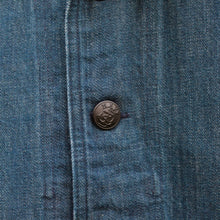 Load image into Gallery viewer, Veste US Navy shawl collar 1930 Light blue selvedge denim