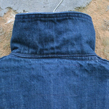 Load image into Gallery viewer, Veste US Navy shawl collar 1930 Light blue selvedge denim