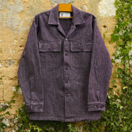 Chemise CISO Utility - Chambray burgundy heavy weight