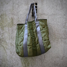 Load image into Gallery viewer, Tote Bag Rebuild - vintage m65 liner fabrics - #arashibyboras
