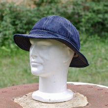 Load image into Gallery viewer, Daisy Mae hat - 10.5 Oz raw denim
