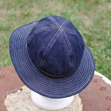 Load image into Gallery viewer, Daisy Mae hat - 10.5 Oz raw denim
