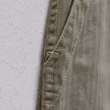 Load image into Gallery viewer, Short P47 - utility pants - HBT olive green 11 Oz
