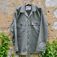 Chemise CISO Tropical Poplin – Olive Green Utlity pockets