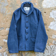 Veste US Navy shawl collar 1930 Light blue selvedge denim